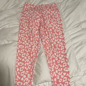 Ryderwear pink cheetah leggings